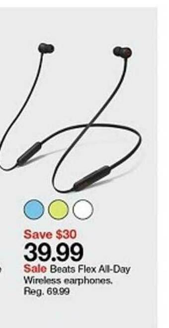 Target Beats Flex All-day Wireless Earphones offer