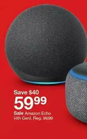 Target Amazon Echo 4th Gen offer