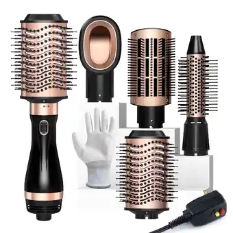 Walmart SKIMI Hair Dryer Brush, Black Blow Dryer Brush, Curly, Dry, Oval Hot Air Brush offer