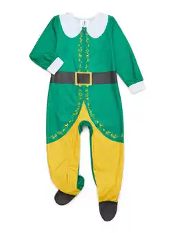 Walmart Character Toddler Christmas Fleece One-Piece Sleeper, Sizes 12M-5T offer