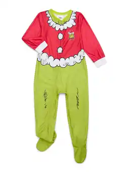 Walmart Character Toddler Christmas Fleece One-Piece Sleeper, Sizes 12M-5T offer