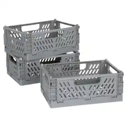 Walmart EZDO Small Collapsible Storage Crates 3 Pack offer