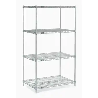 Walmart Nexel Industries 21246Z 21 x 24 x 63 in. Electroplating Starter Shelf Unit, Poly-Z-Brite offer