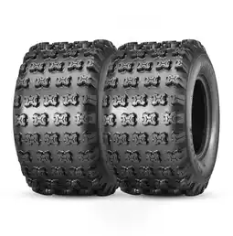 Walmart New Premium HALBERD 22X10-10 Sport Atv Tires 22x10x10 GNCC Rear Tire Set of 2 offer