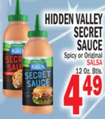 Bravo Supermarkets HIDDEN VALLEY SECRET SAUCE offer