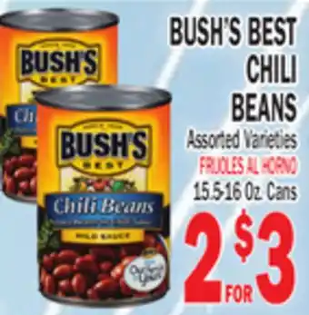 Bravo Supermarkets BUSH'S BEST CHILI BEANS offer