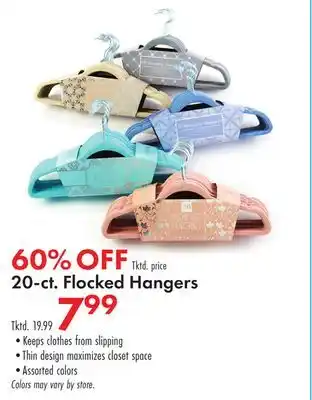 Boscov's 20-ct. Flocked Hangers offer