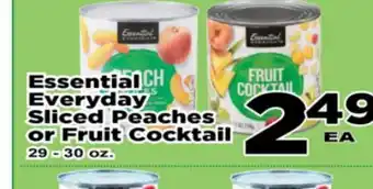 Superior Grocers Essential Everyday Sliced Peaches or Fruit Cocktail offer