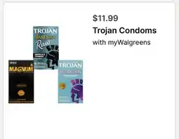 Walgreens Trojan Condoms offer