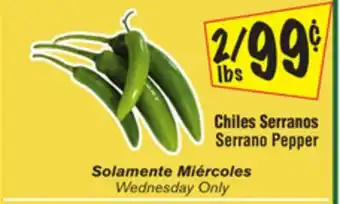 El Super Serrano Pepper offer