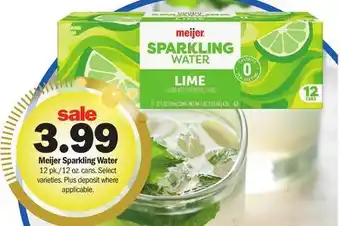 Meijer Meijer Sparkling Water offer