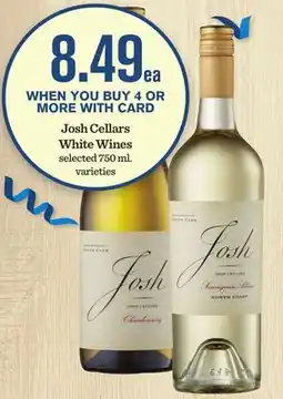 Mariano's Josh Cellars White Wines offer