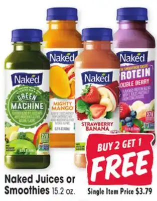 Jewel-Osco Naked Juices or Naked Juices or Smoothies offer