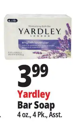 Ocean State Job Lot Yardley London Oatmeal & Almond Bar Soap 4 Count offer