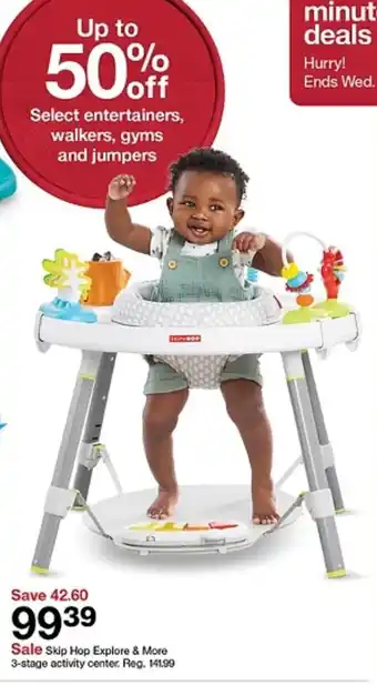 Target Skip Hop Explore & More 3-stage activity center offer