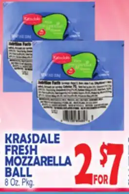 Bravo Supermarkets KRASDALE FRESH MOZZARELLA BALL offer