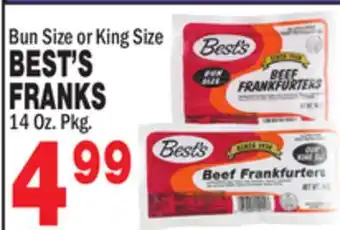 Bravo Supermarkets BEST'S FRANKS offer