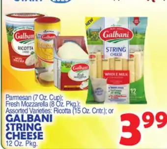 Bravo Supermarkets GALBANI STRING CHEESE 12 Oz. Pkg offer