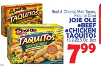 Bravo Supermarkets JOSE OLE • BEEF • CHICKEN TAQUITOS offer