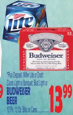 Bravo Supermarkets BUDWEISER BEER offer