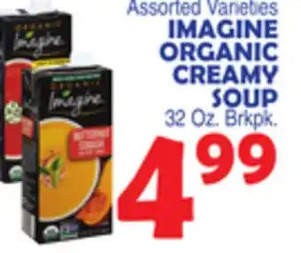 Bravo Supermarkets IMAGINE ORGANIC CREAMY SOUP offer