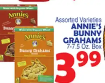 Bravo Supermarkets ANNIE'S BUNNY GRAHAMS offer