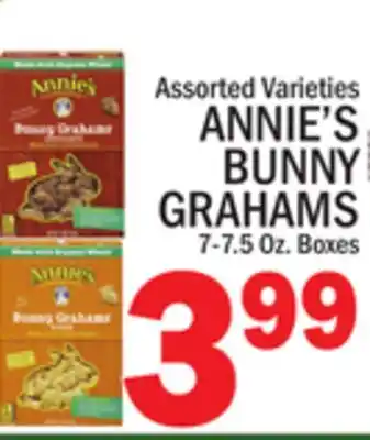 C Town ANNIE'S BUNNY GRAHAMS offer