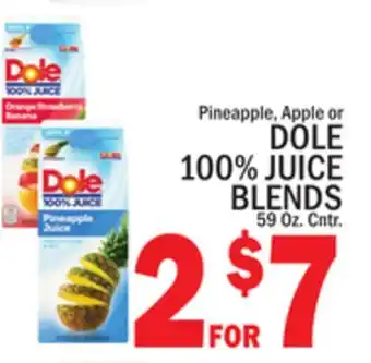 C Town DOLE 100% JUICE BLENDS offer