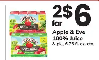 ACME Apple & Eve 100% Juice offer