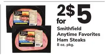 ACME Smithfield Anytime Favorites Ham Steaks offer