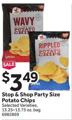 Stop&Shop Stop & Shop Party Size Potato Chips offer