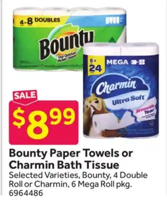 Stop&Shop Bounty Paper Towels or Charmin Bath Tissue offer