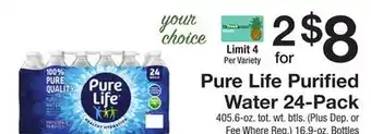 The Fresh Grocer Purified Water 24-Pack offer