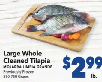 Vallarta Supermarkets Large Whole Cleaned Tilapia offer