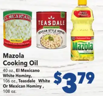 Vallarta Supermarkets Mazola Cooking Oil offer