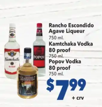 Vallarta Supermarkets Rancho Escondido Agave Liqueur offer