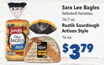 Vallarta Supermarkets Sara Lee Bagles offer