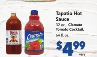 Vallarta Supermarkets Tapatio Hot Sauce offer
