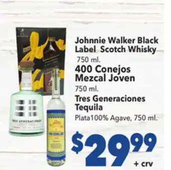 Vallarta Supermarkets Johnnie Walker Black Label Scotch Whisky offer