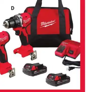 Ace Hardware Milwaukee M18 Brushless Compact Drill & Impact Driver Kit offer