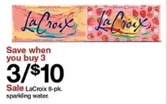 Target LaCroix Sparkling Water offer