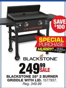 Blain's Farm & Fleet BLACKSTONE 28 2 BURNER GRIDDLE WITH LID offer