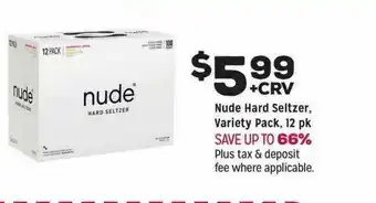 Grocery Outlet Nude Hard Seltzer Variety Pack offer