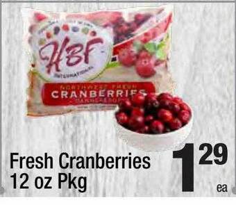 Super King Markets Fresh Cranberries offer