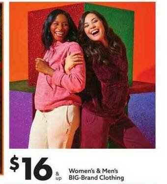 Big Lots Women's & Men's Big-brand Clothing offer