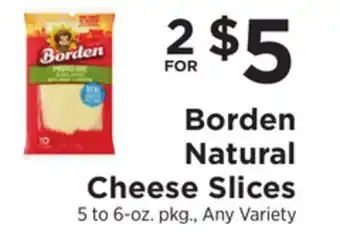 ShopRite Natural Cheese Slices offer