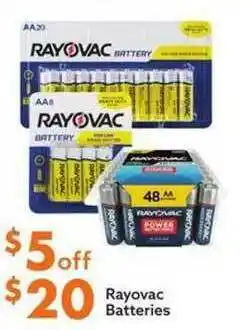 Big Lots Rayovac Batteries offer