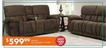 Big Lots Stonehill Reclining Sofa Or Loveseat offer