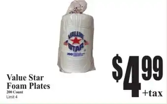 Baja Ranch Value Star Foam Plates offer