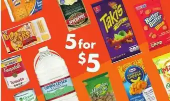 Big Lots 5 For $5 offer